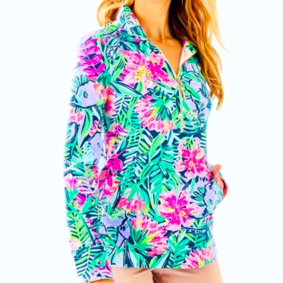 Lilly Pulitzer Skipper Popover Multi Slathouse Soirée M NWT - Picture 1 of 10